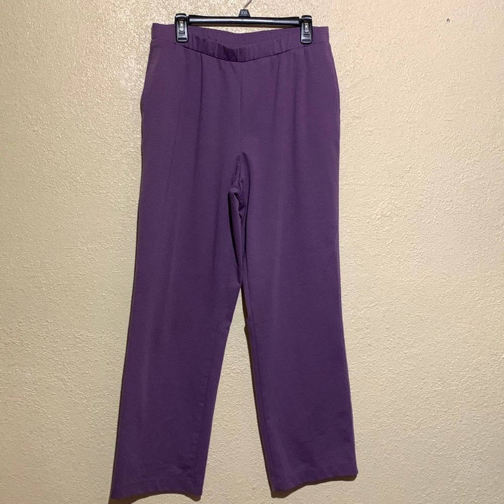 Allison Daley Sweat Pants Purple Stretch Size 14